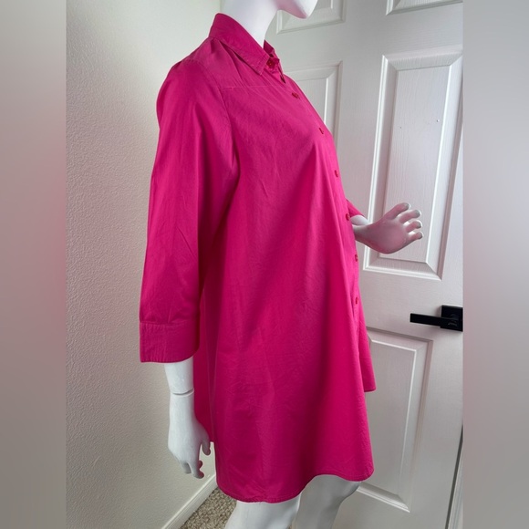 WEAR ABOUTS Vibrant Pink Button-Up Tops Size L.  #359 - Picture 7 of 9